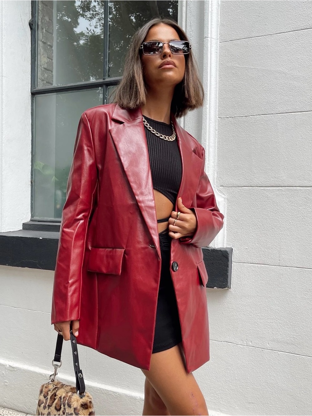 Princess Polly Burgundy Jacket